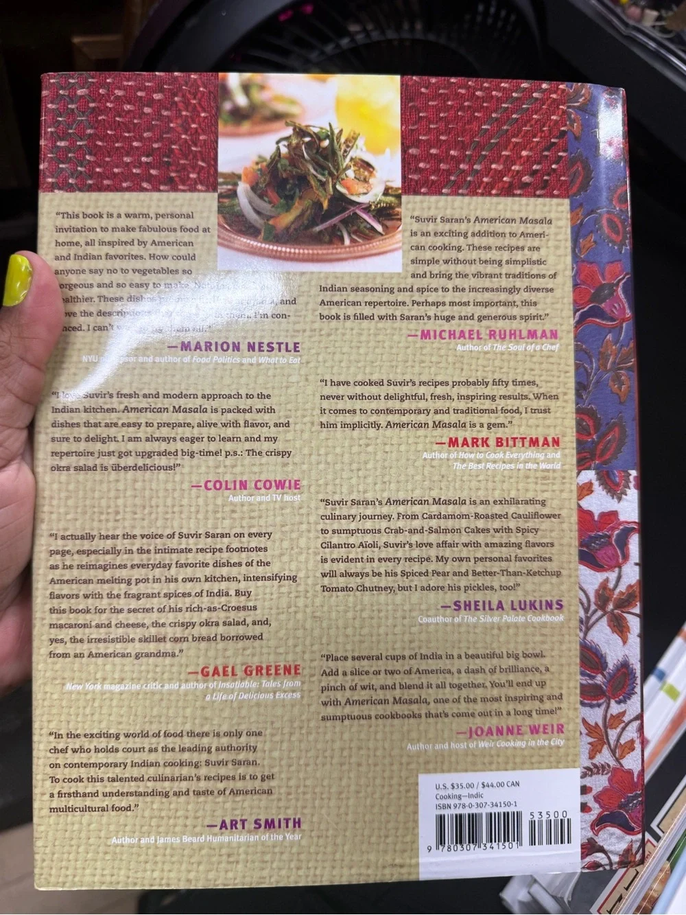 American Masala Cookbook by Suvir Saran | 125 New Classics | Hardcover